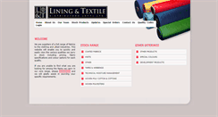 Desktop Screenshot of linings.co.za