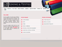 Tablet Screenshot of linings.co.za